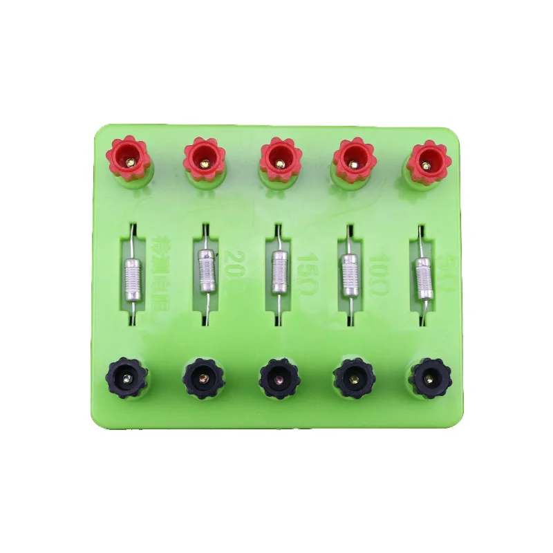 

Fixed value resistance 5 ,10 ,15 ,20 ohm resistance to tested electrical accessories school physics experiment 20 ohm resistance