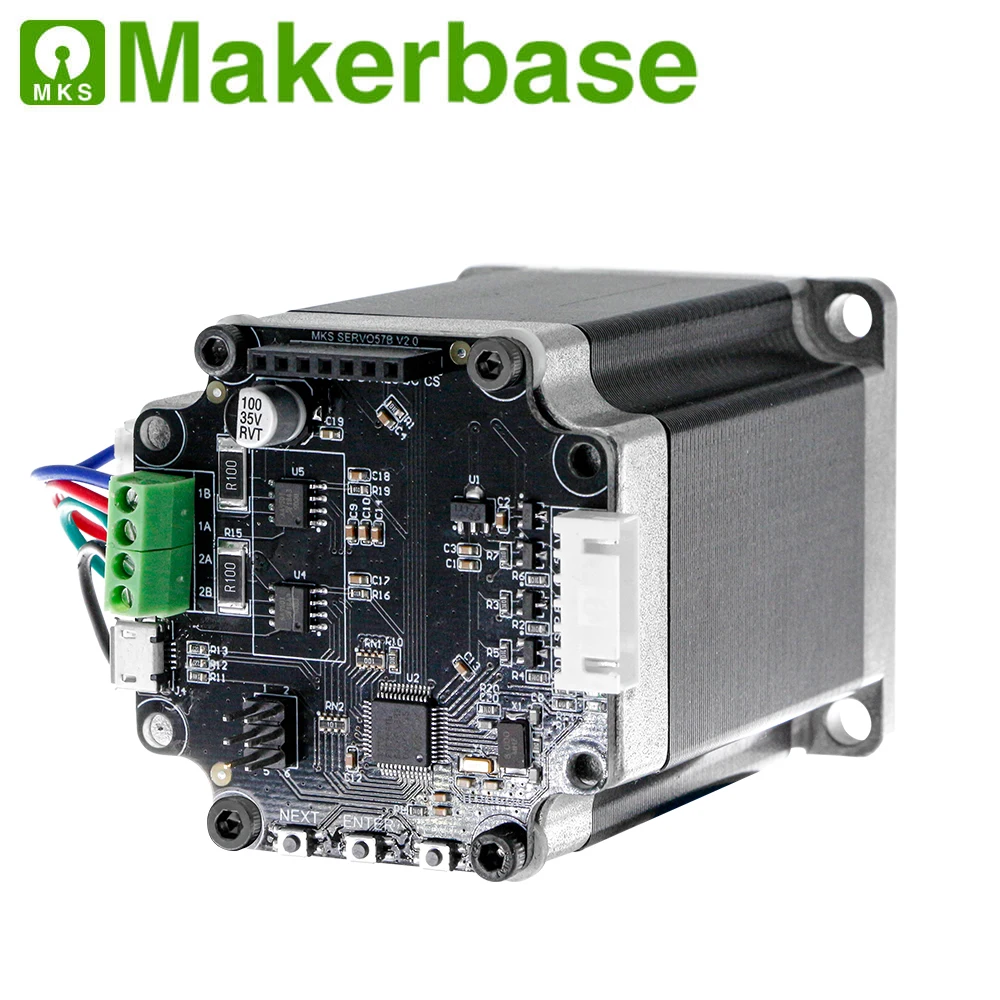 makerbase mks servo57b nema23 stm32 closed loop stepper motor driver cnc 3d printer parts prevents losing steps for gen_l sgen_l free global shipping