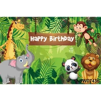 nitree tropical jungle forest wild animal safari party newborn baby shower 1st birthday backdrop vinyl photography background 4