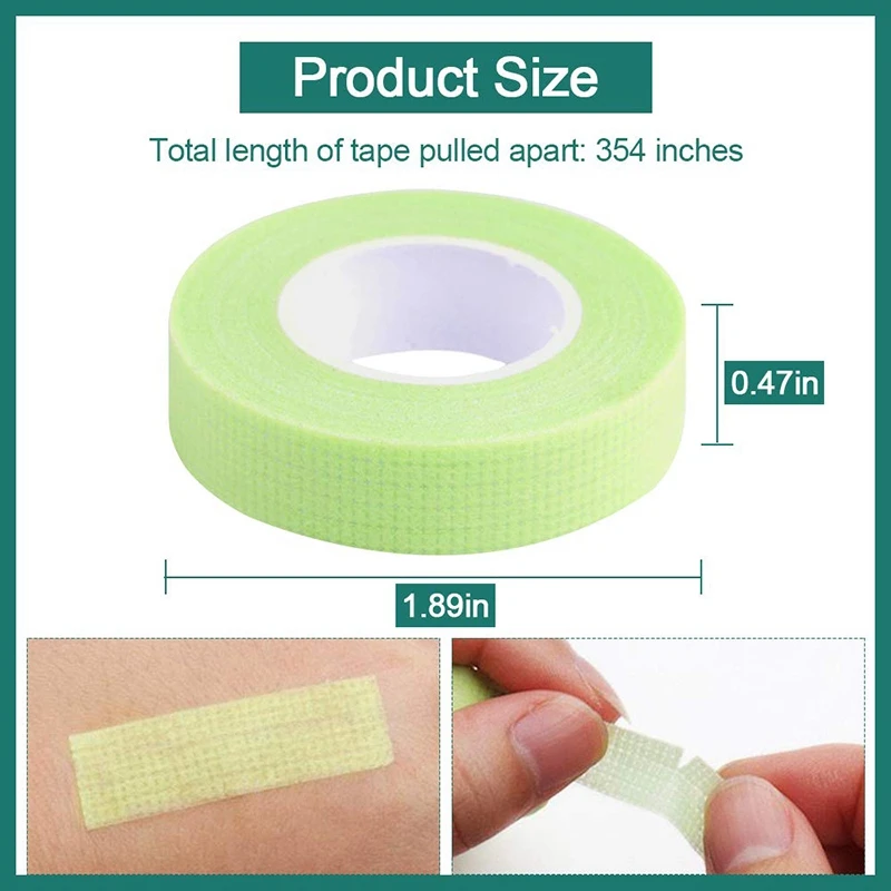 

12Pcs Eyelash Tape, for Lash Extension, Adhesive Breathable Micropore FabricTape for Eyelash Extension Supply