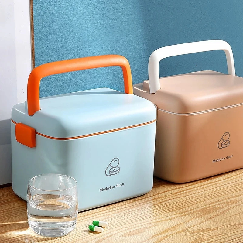 

Medicine Box Household Large Capacity Family Small First Aid Box Full Set Of Medicine Storage Box Large Emergency