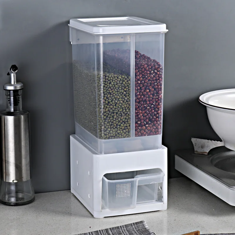 Прозрачная герметичная коробка для хранения емкость зерен кухонные контейнеры