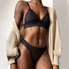 Женский сексуальный комплект нижнего белья, кружевной прозрачный комплект с бюстгальтером, сетчатый бюстгальтер в горошек, женский бюстгальтер пуш-ап с Т-образным вырезом и открытой спиной