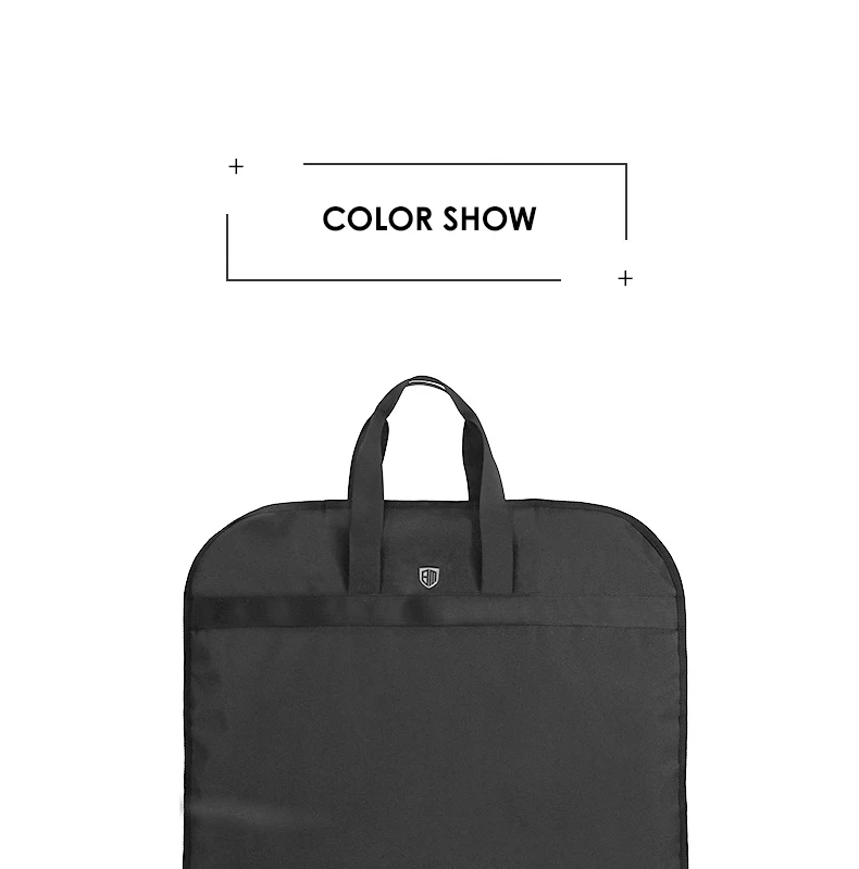 BAGSMART легкие черные Gar мужские сумки нейлоновая сумка для костюма Деловое платье с Зажим для вешалки водонепроницаемый мужской костюм дорожные сумки