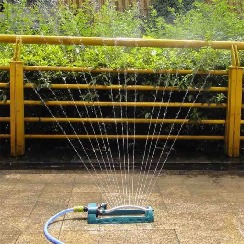 

Plastic Automatic Spray Metal Base Indestructible Oscillating Sprinkler Gardening Tool Irrigation System for Garden Lawn Yard