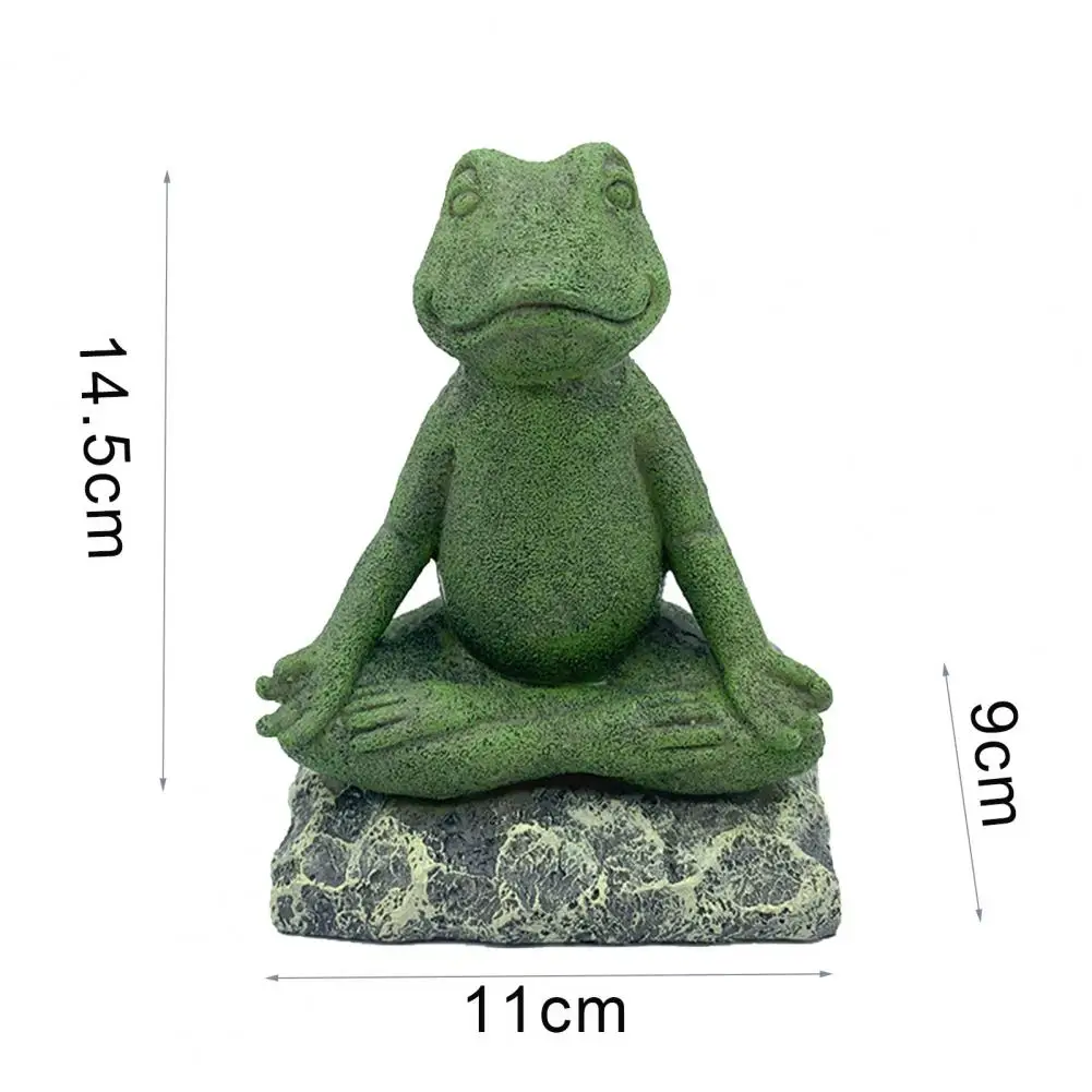 

cute frog statue Animal Statue Hand-casted Anti-ultraviolet Resin Yoga Buddha Frog Statue cute frog statue for Garden Decor