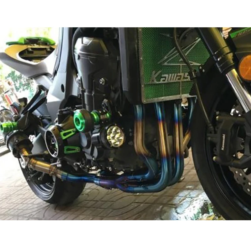 

Motorcycle Modified Stainless Steel Exhaust Muffler Front Pipe Tube Full System For Kawasaki Z1000 2010 2011 2012 2013-2018