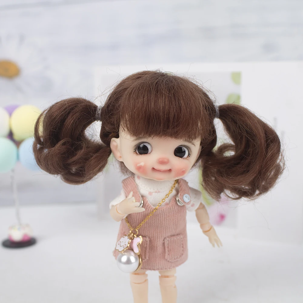 Muziwig 1/8 BJD& Kurhn кукольный парик из мягкого волокна для куклы диаметром 14-15 см