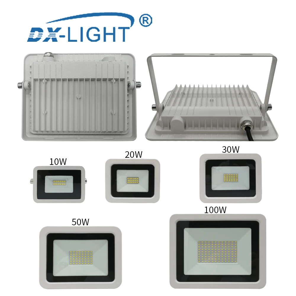 AC 220 V-240 V светодиодный инженерный светильник 10W 20W 30W 50W 100W IP68 водонепроницаемый наружный настенный светильник-отражатель, садовый квадратный точечный светильник