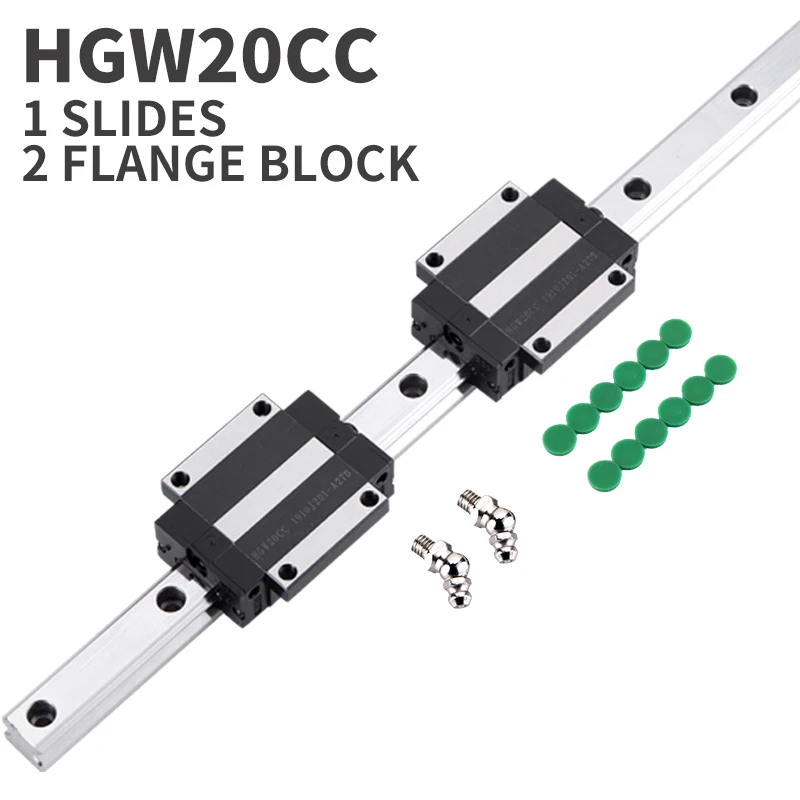 1 шт. линейная направляющая HGR20 HGH20 произвольная длина + 2 HGW20CC линейный подшипник