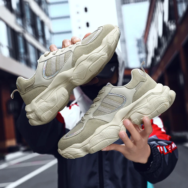 Повседневные Дышащие Спортивные полуботинки удобная модная обувь мужская |