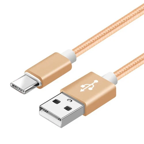 gold Usb-кабель PHOMAX type C нейлоновый плетеный кабель для быстрой зарядки для samsung S9 Galaxy USB кабель для Macbook Xiaomi mi 8 A1 зарядный шнур - Цвет: gold