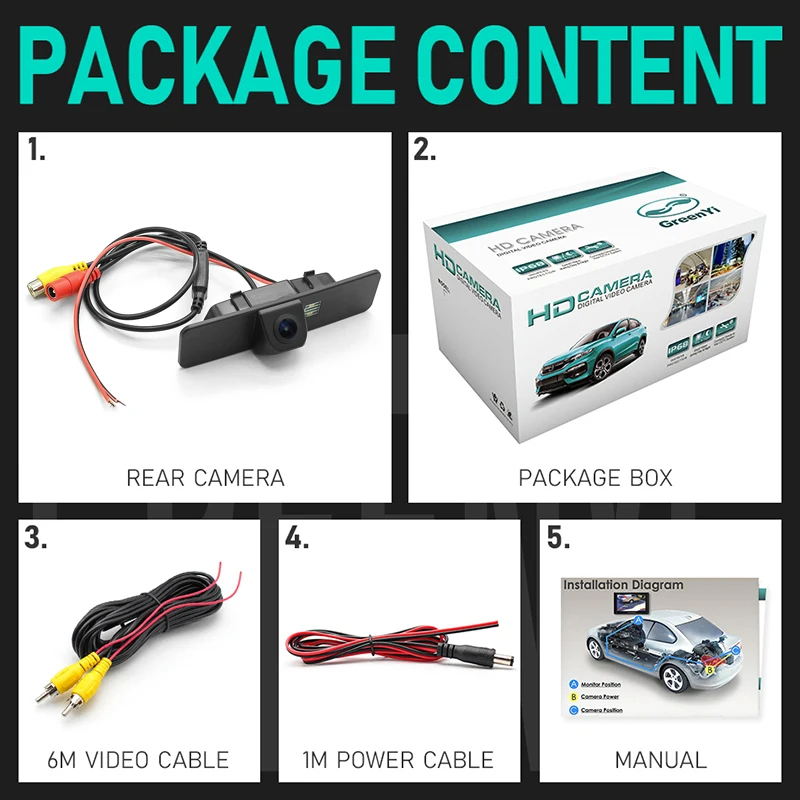 HD 4089T автомобильная динамическая траектория парковочная линия Автомобильная