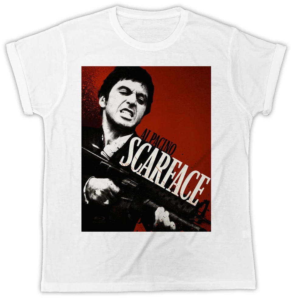 SCARFACE AL PACINO POSTER rotor DE NIRO Мужская футболка с коротким рукавом унисекс Мужские