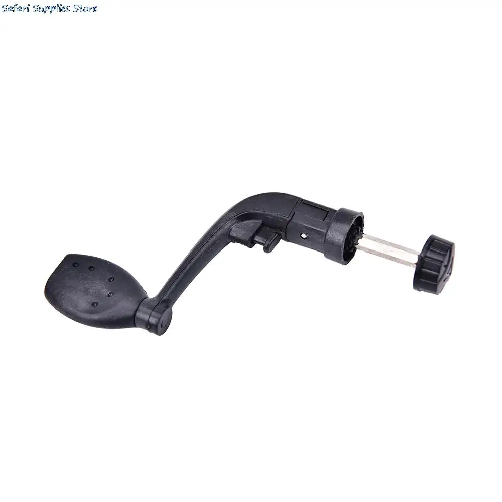 

Black plastic power Handle Metal Arm Parts Fishing Reel Antirust Folding Crank