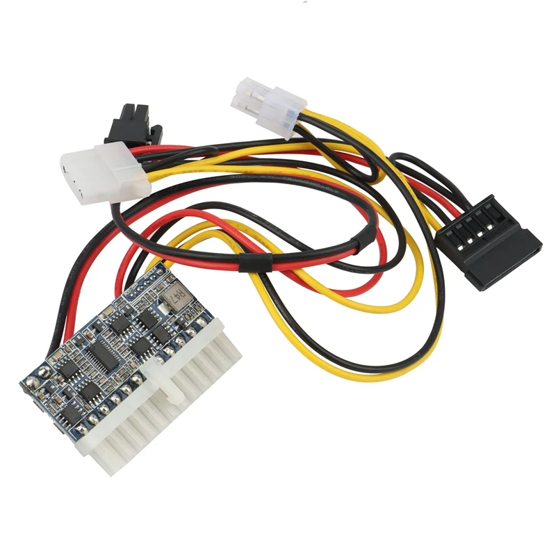 New PCI-E 6Pin Input DC-ATX-250W 24Pin Power Supply Module Swithc Pico PSU Car Auto Mini ITX High DC-ATX | Электроника