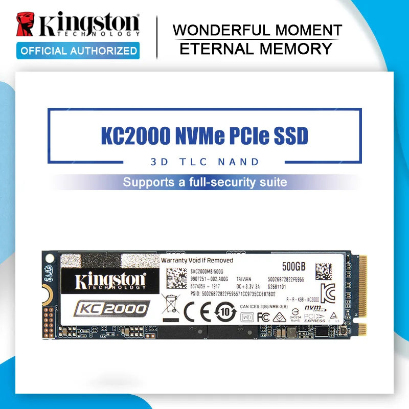 Внутренний твердотельный жесткий диск Kingston KC2000 250G 500G 1 ТБ M.2 2280 SSD для настольных