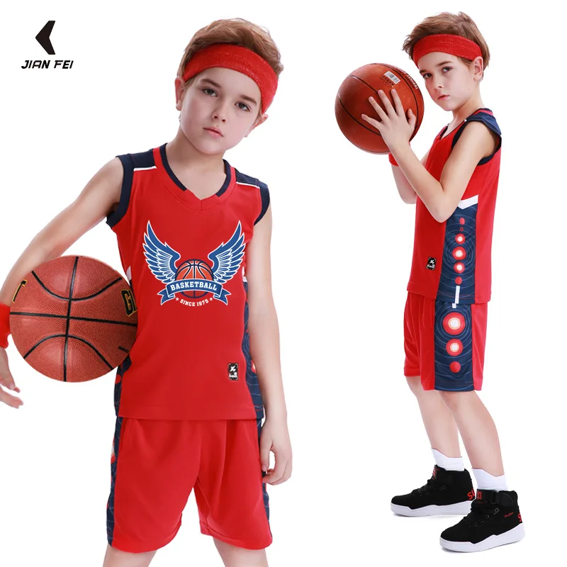 

Kids Basketball Jerseys Custom Cheap Basketball Uniforms For Boys Girls Breathable Sports Training Clothes Basketball Shirt F003