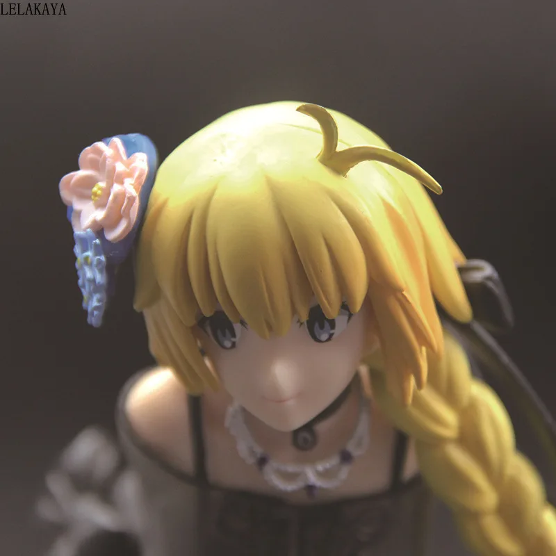 24 см японский Fate Grand Order Joan of Arc Saber Ghost платье версия модели ПВХ украшения аниме фигурка коллекция кукла Новинка