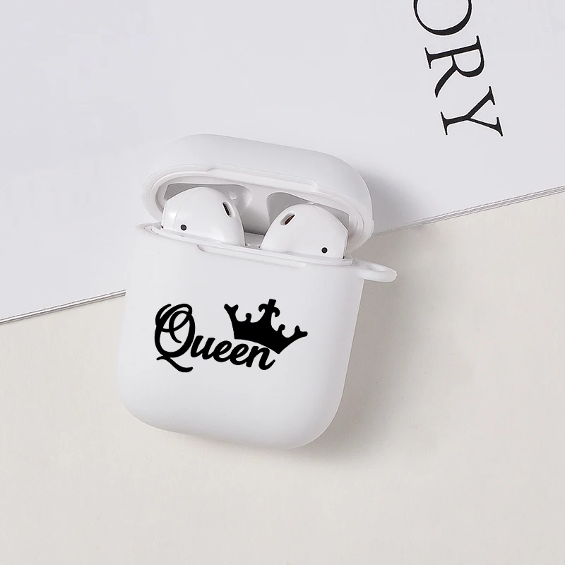Женский чехол для AirPods белый с Bluetooth Apple 1 2 зарядного бокса кожаные аксессуары Air Pods