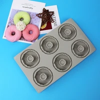 new silicone mold with 6 yarn pellets diy donut cake mousse chocolate baking mold silicone mold for epoxy resin