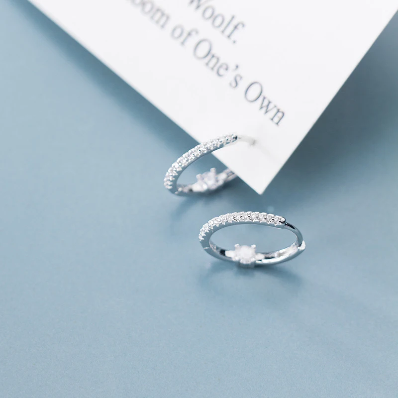 

Colusiwei 100% 925 стерлингового серебра Ослепительная CZ роскошные круглые серьги-кольца для женщин Свадебное, на помолвку, заявление ювелирные из...