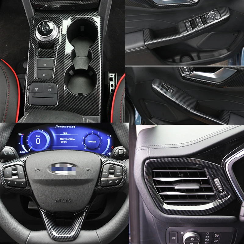 Аксессуары для Ford Escape / Kuga MK3 2020 углеродное волокно аксессуары интерьера