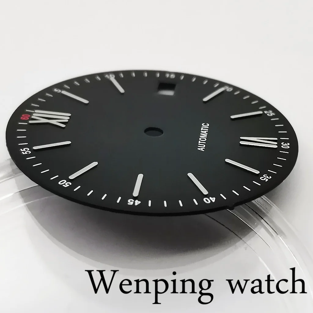 Новый 31 мм стерильный черный/синий/зеленый/серебристый/серый циферблат для часов