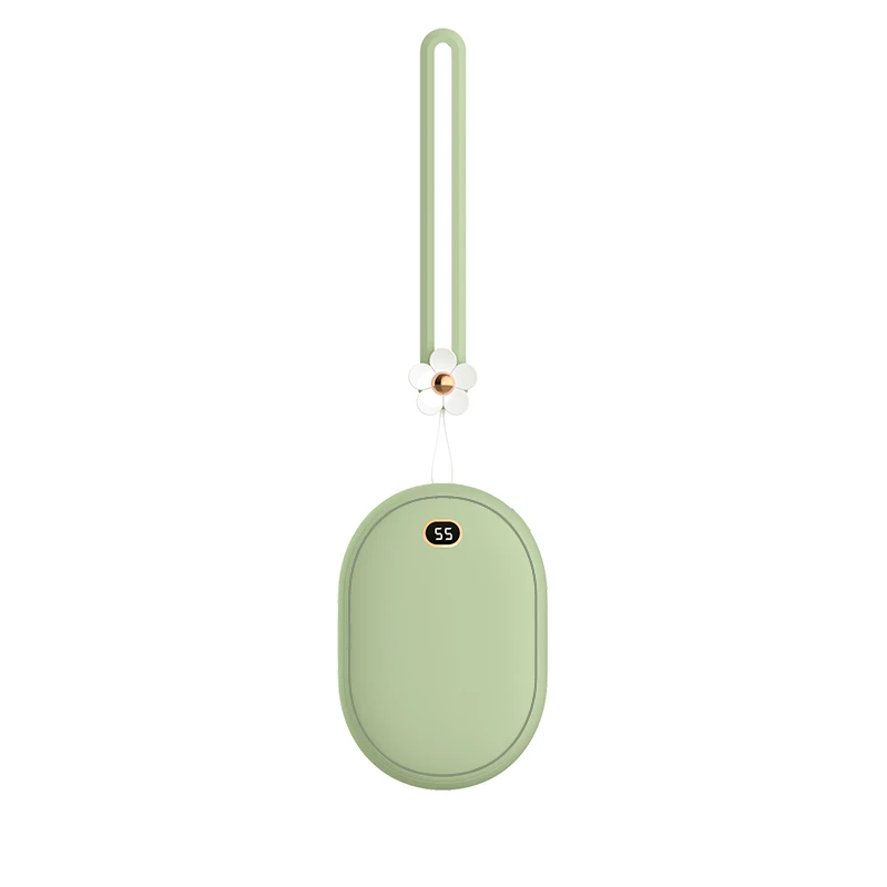 Green Cafele грелки для рук 10000 мАч Мобильный Внешний аккумулятор для USB iPhone samsung Xiaomi светодиодный универсальный внешний аккумулятор зарядное устройство Внешний аккумулятор - Цвет: Green