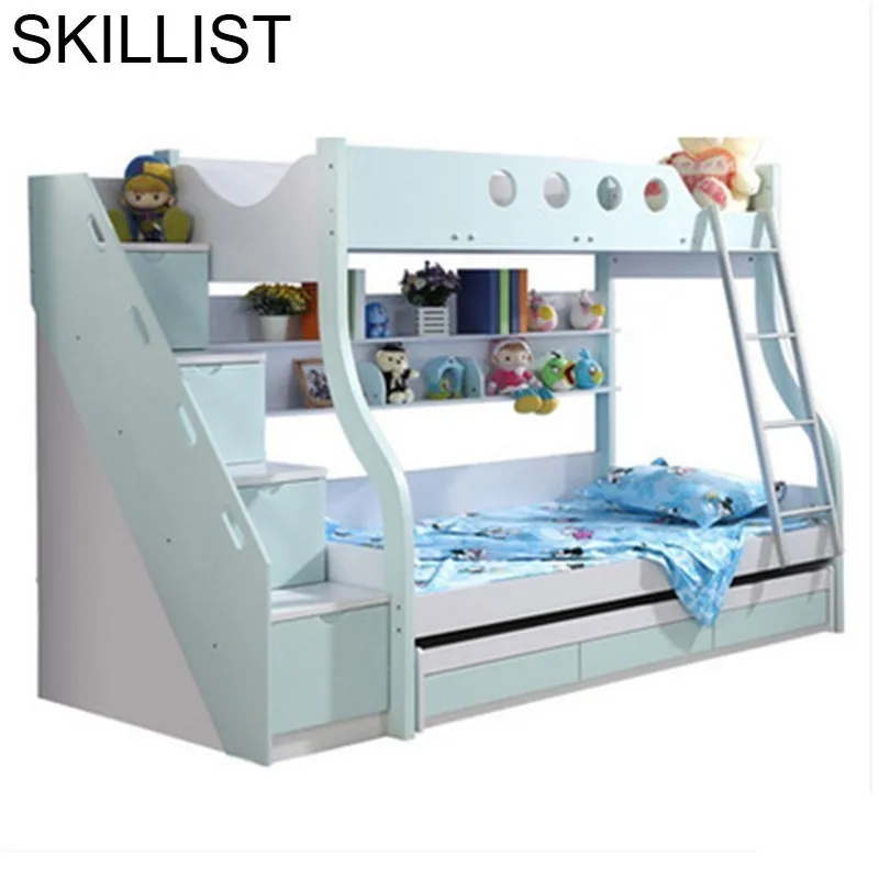 Набор детской мебели для спальни с двумя двухъярусными кроватями детей Letto Totoro Home