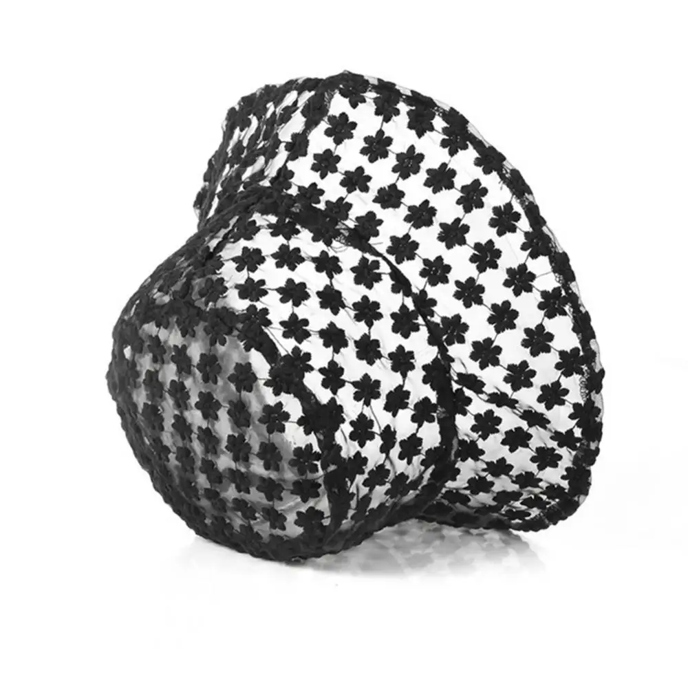 

Hats For Women Summer Uv Protection Solid Color Lace Flower Anti-UV Foldable Fisherman Hat Sun Prevent Bucket Caps