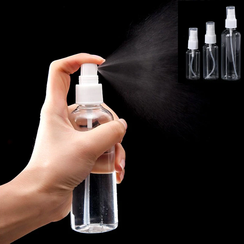 

Пустой прозрачный пластиковый флакон с распылителем, 30/50/100 мл