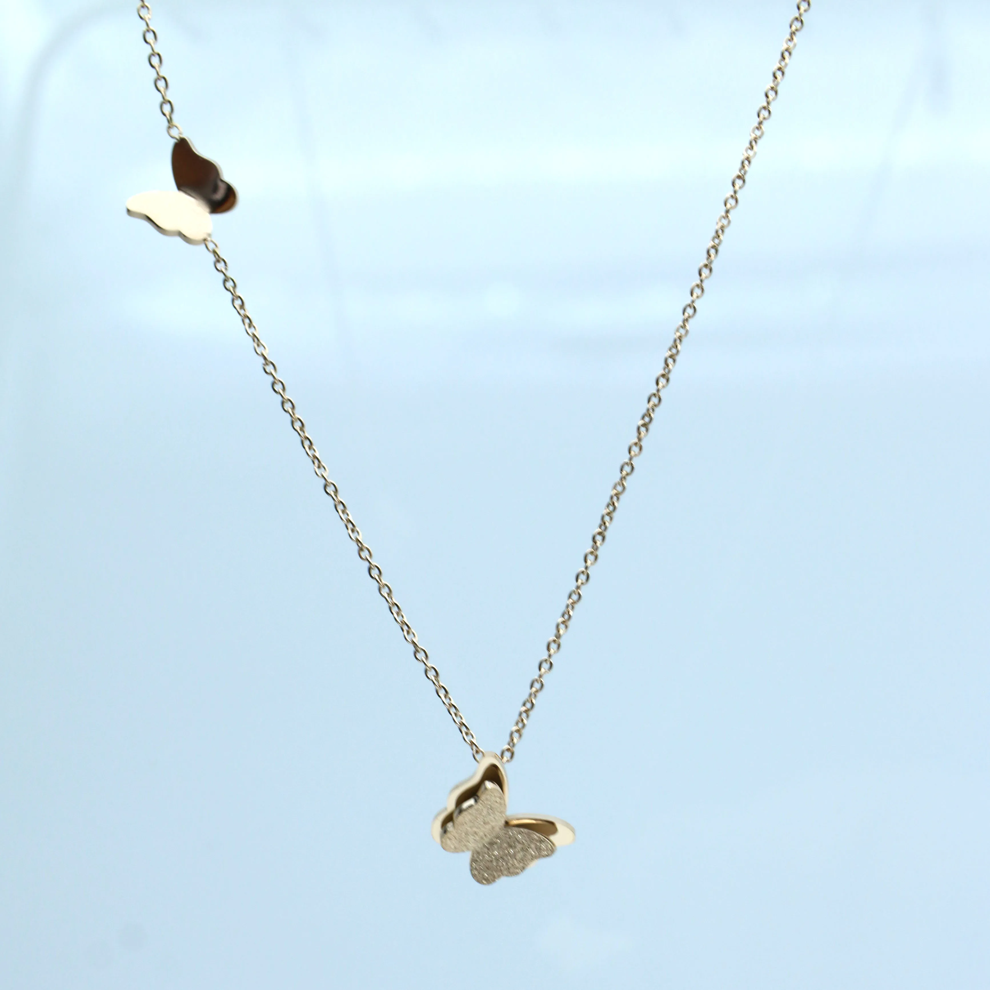 Fengnee Роскошные ювелирные изделия из нержавеющей стали для женщин Любовь розовое