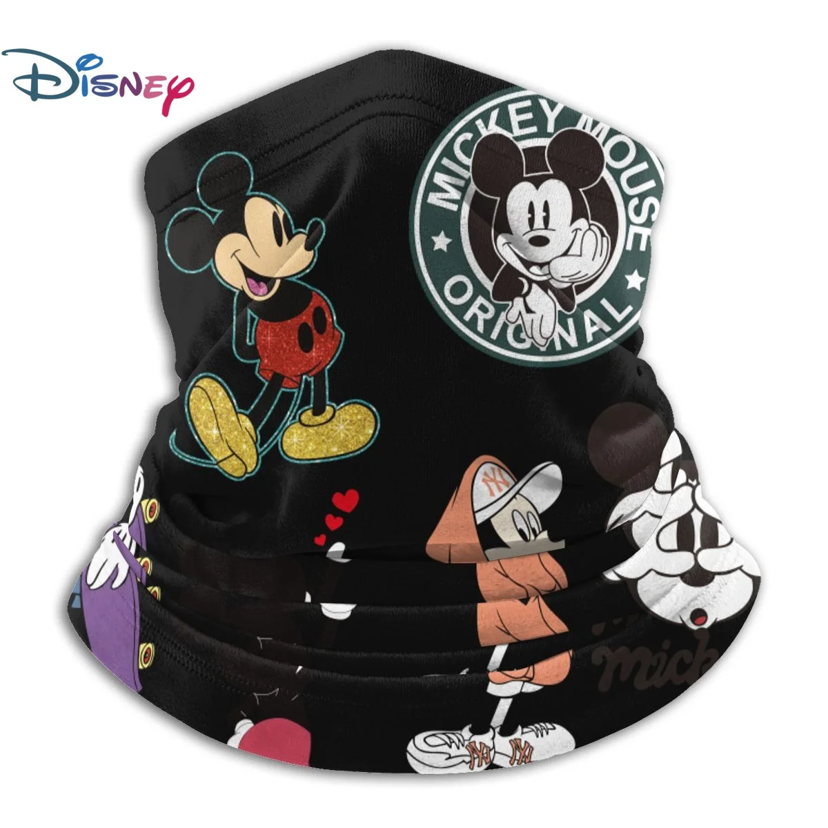 

Disney Mickey Women's scarf child Cycling winter Men Headband Magic Scarf Neck Fleece Warm Cover Half Face Scarves Bandana buff