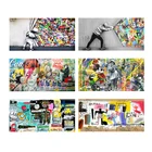 Уличное граффити, поп-арт, холст, живопись, Бэнкси, Фотопечать, настенные картины для украшения стен дома