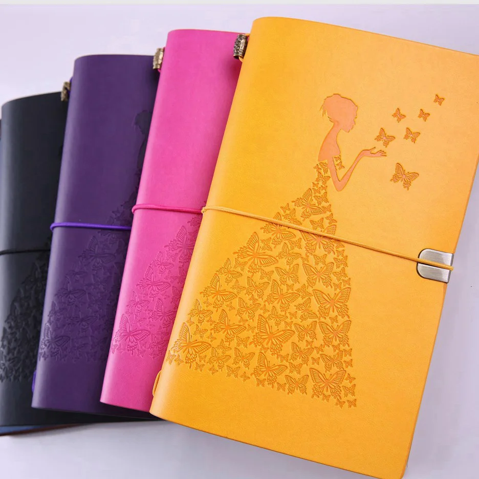 

Retro Hand Account Notebook Diary Notepad Retro PU Leather Notebook Stationery Gift Traveler's Diary