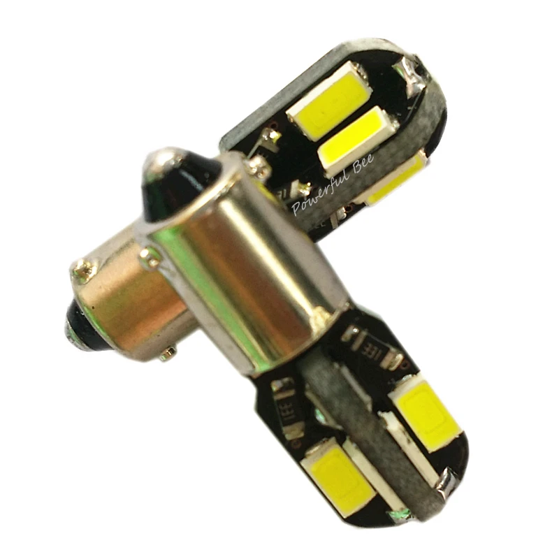 Светодиодный габаритный фонарь BA9S/T4W 5630SMD 4W для автомобиля и мотоцикла белый