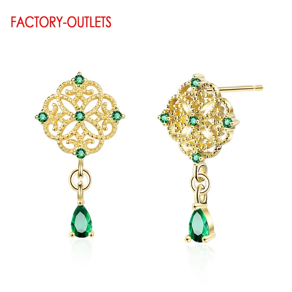 

Newest Model Chinese Style Tassel Dangle Earring For Women Genuine 925 Sterling Silver Wedding Engagement Fashion Jewelry