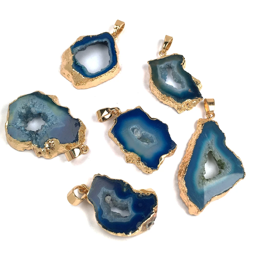 

Natural Stone Necklace & Pendants Irregular Natural Stone Gems Pendants for Jewelry Making Charms DIY necklace accessories