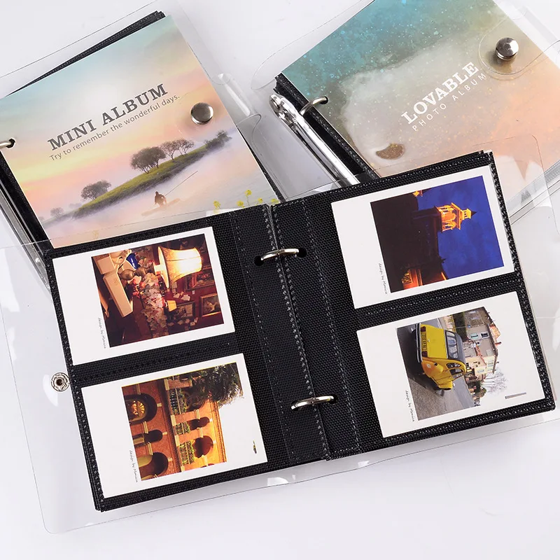 100 карманов мини Instax фото держатель альбома прозрачный альбом в стиле книжки для 3