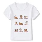 2020 Детская футболка с котомсотойкроликомМопсоманглийским бульдогом, детские летние топы, одежда для девочек и мальчиков, Детская футболка