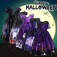 halloween costumes for kids fashion girls princess dress child girls halloween dance party prom dress short sleeve cosplay dress