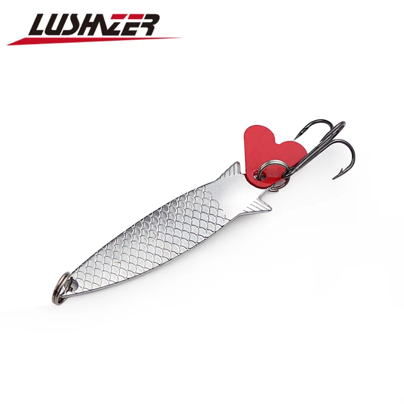 LUSHAZER рыболовные приманки в виде ложки для ловли рыбы металлическая приманка