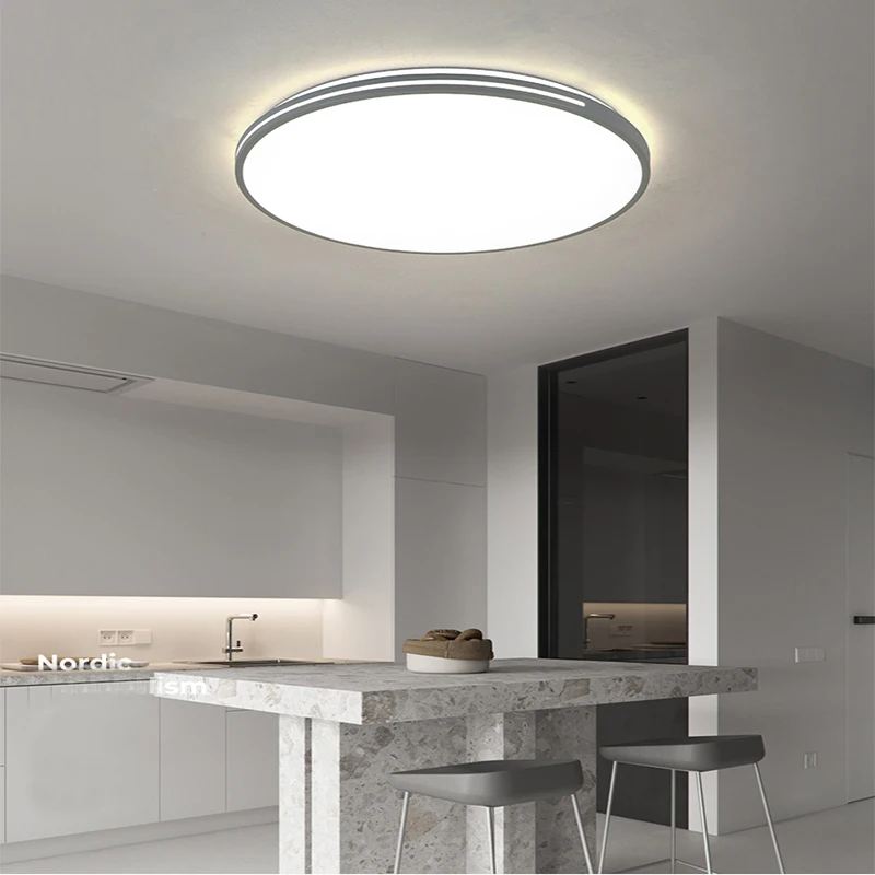 Тонкий светодиодный потолочный светильник современная лампа для спальни