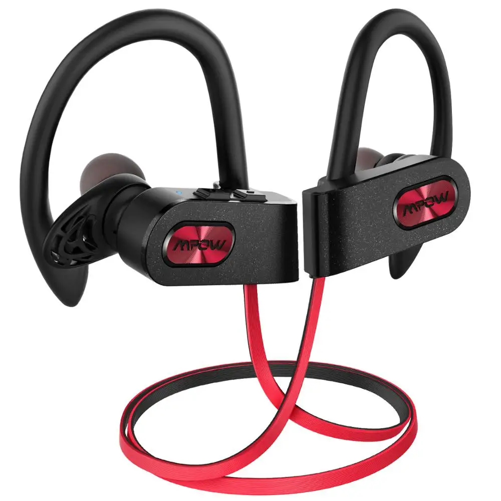 Black-Red Earphone Mpow Пламя 2 IPX7 водонепроницаемые наушники Bluetooth 5,0 беспроводные наушники 13H Playtime спортивные наушники для Iphone X 7 huawei Xiaomi - Цвет: Black-Red Earphone