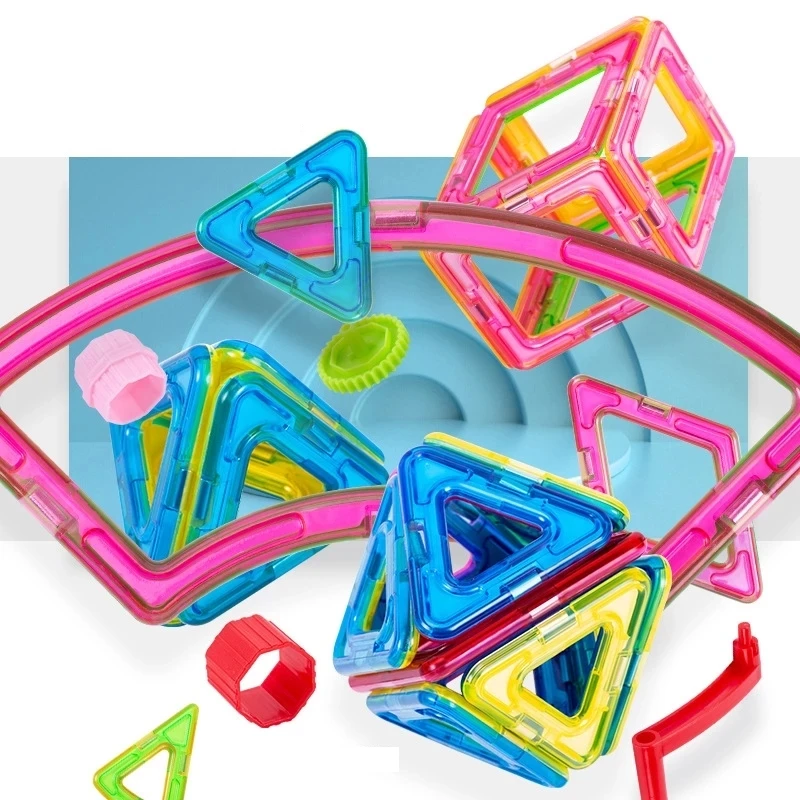 Juego de construcci&oacute;n magn&eacute;tico 3D para ni&ntilde;os, bloques de construcci&oacute;n magn&eacute;ticos, dise&ntilde;ador magn&eacute;tico, juguetes educativos para ni&ntilde;os, regalos-4
