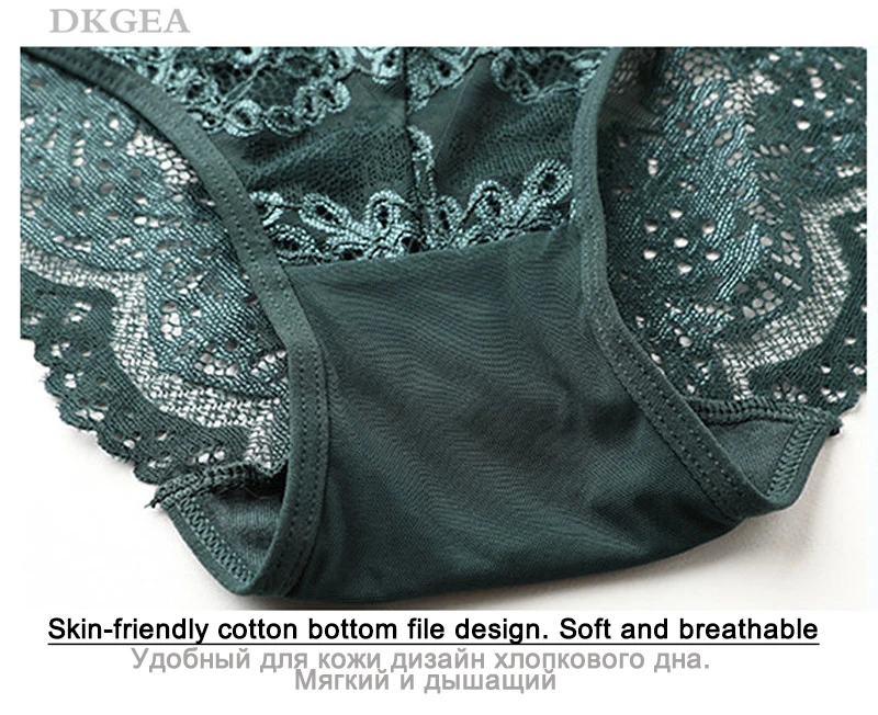 New Gray Panties Sexy Low-rise Women Underwear Embroidery Plus Size XL L Briefs Comfortable Transparent Panty Lace Lingerie