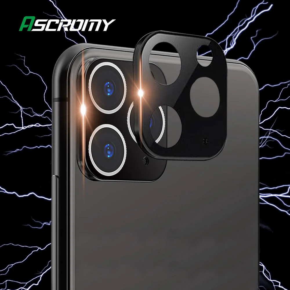 Для iPhone11 Pro задняя камера Объектив металлический задний кольцевой чехол Lentes