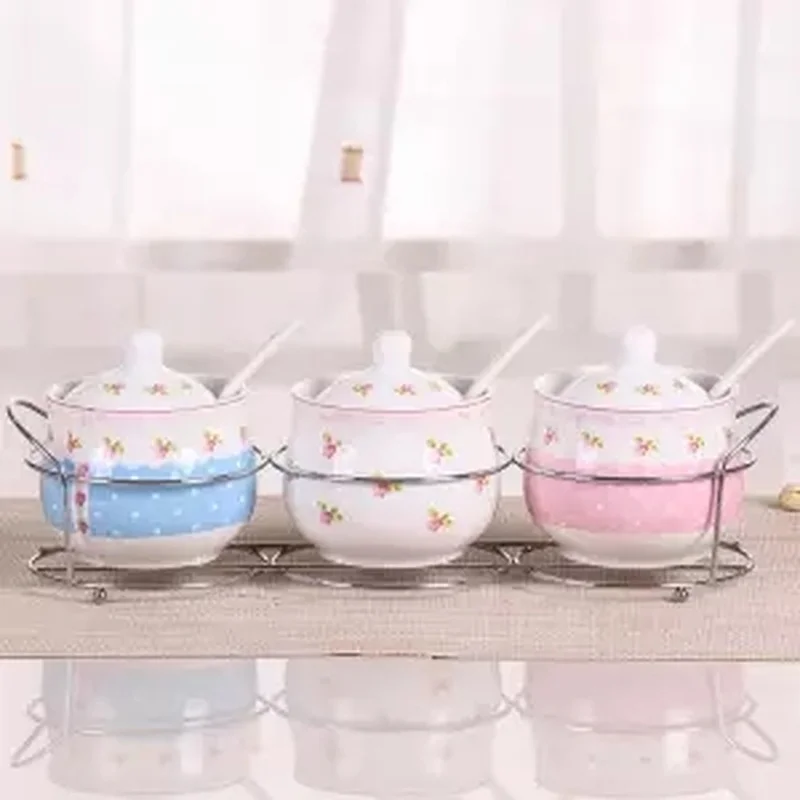 Керамическая банка для приправ Европейская кухня Бытовая коробка набор