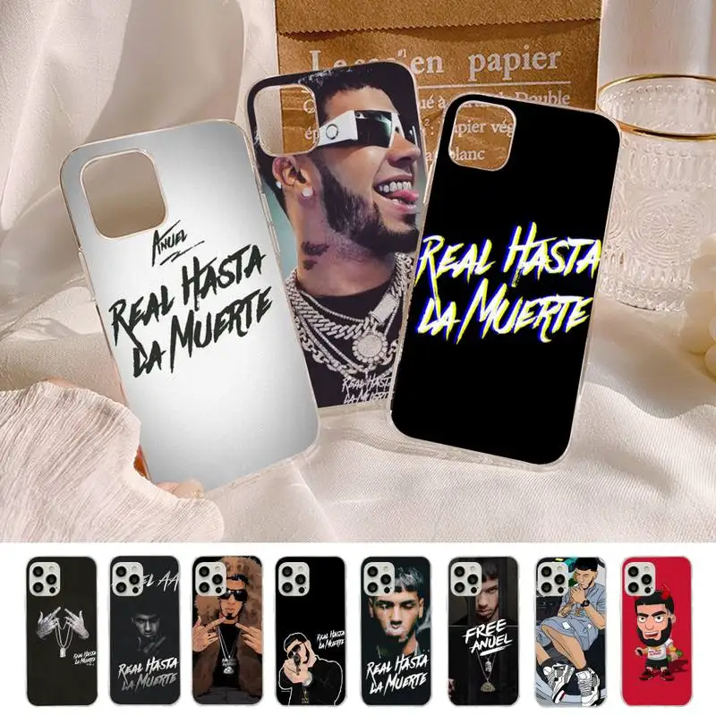 

Rapper Anuel AA Real Hasta La Muerte Phone Case for iphone 13 8 7 6S Plus X 5S SE 2020 XR 11 12 mini pro XS MAX